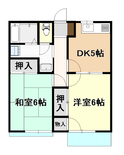 ソレアードＡ１の間取り