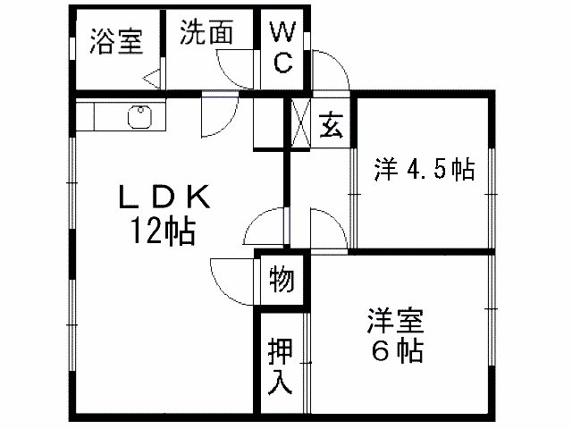 サンビレッジ緑ヶ丘の間取り