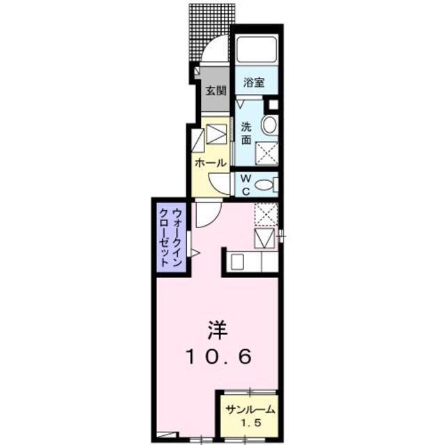 上益城郡嘉島町大字鯰のアパートの間取り