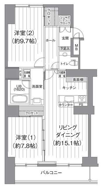 T′s garden北柏 2号棟の間取り