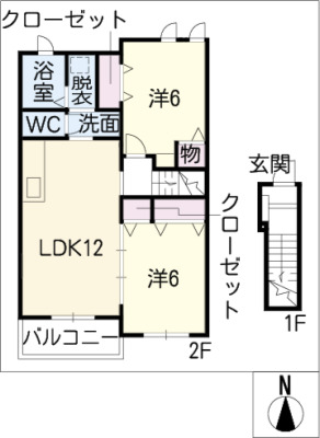 ヴィーヴォ　II棟の間取り