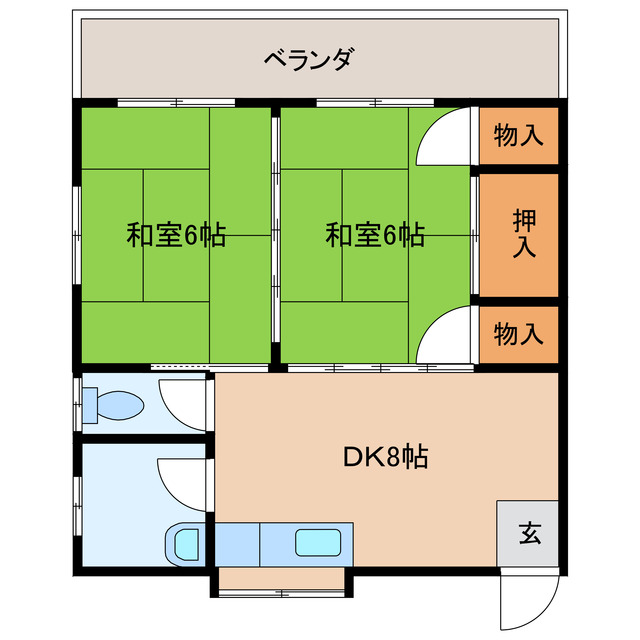 エステートグシケンの間取り