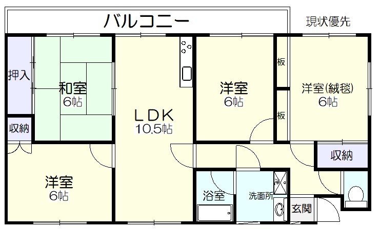 カサローゼの間取り