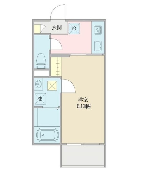 名古屋市瑞穂区浮島町のアパートの間取り