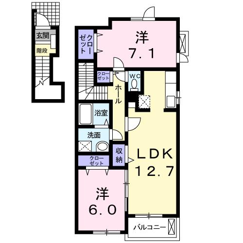 アルカンシエルＡの間取り