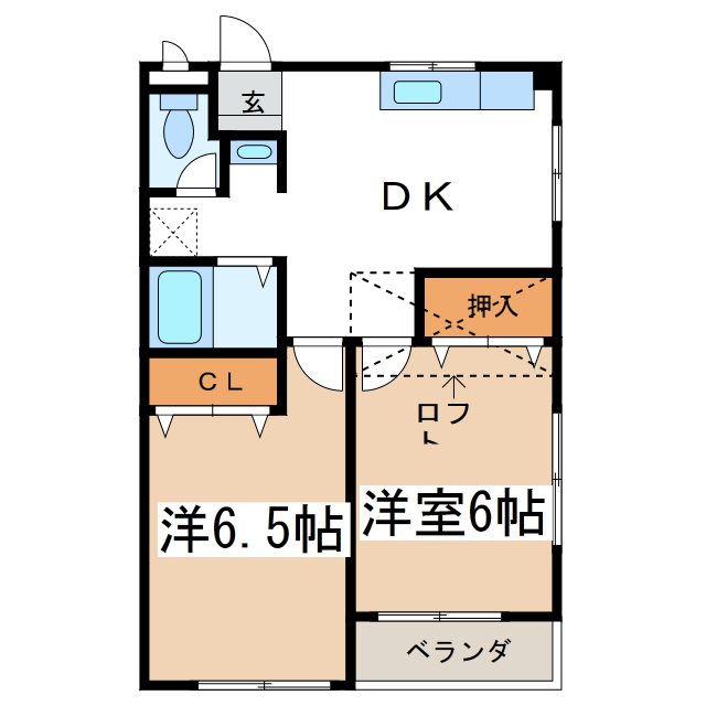 松本市大字島立のマンションの間取り