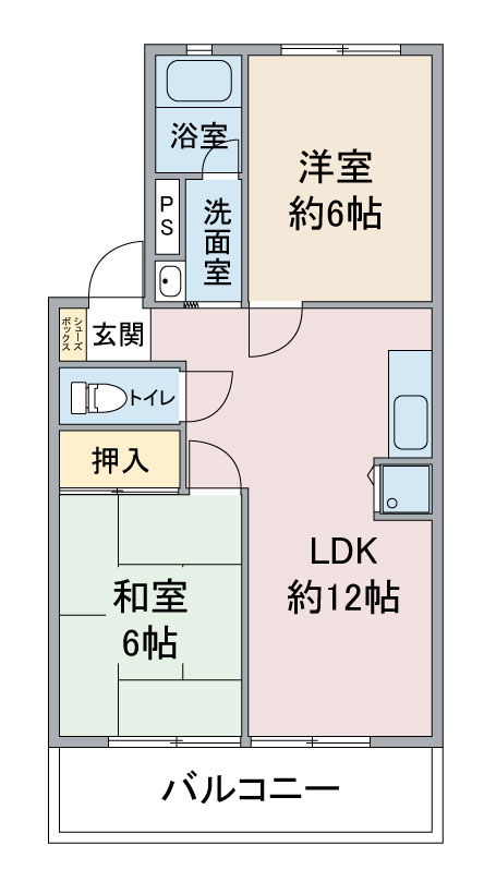 シャトー芝の間取り