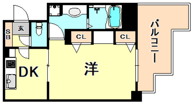 神戸市中央区加納町のマンションの間取り