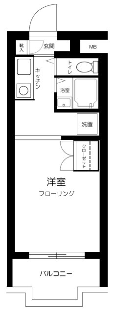 川崎市高津区諏訪のマンションの間取り