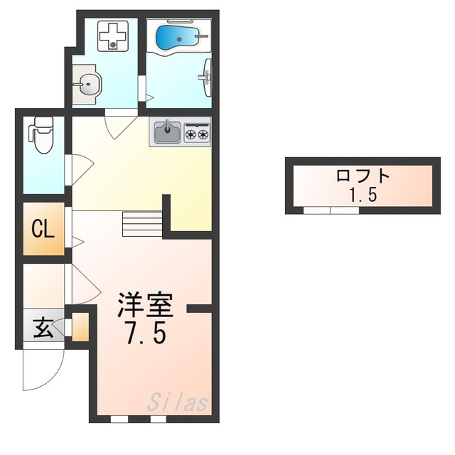 あんしん+東雲東町08-1058の間取り