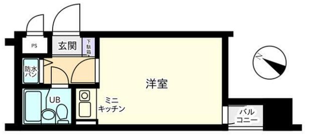 横浜市南区真金町のマンションの間取り