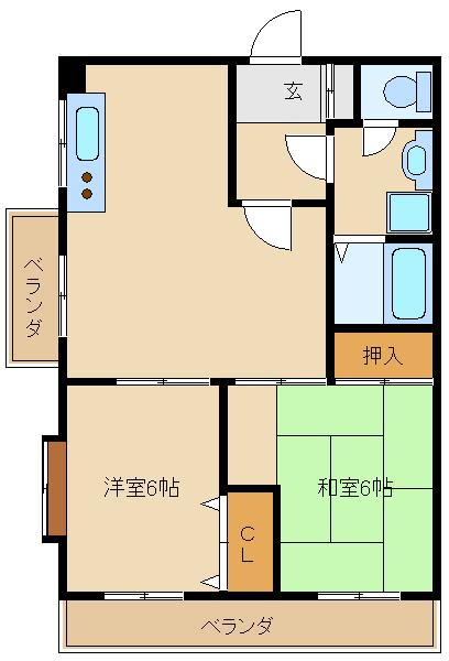 江戸川区平井のマンションの間取り