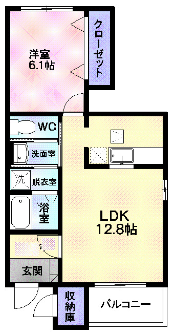 ミルト クリーマ Bの間取り