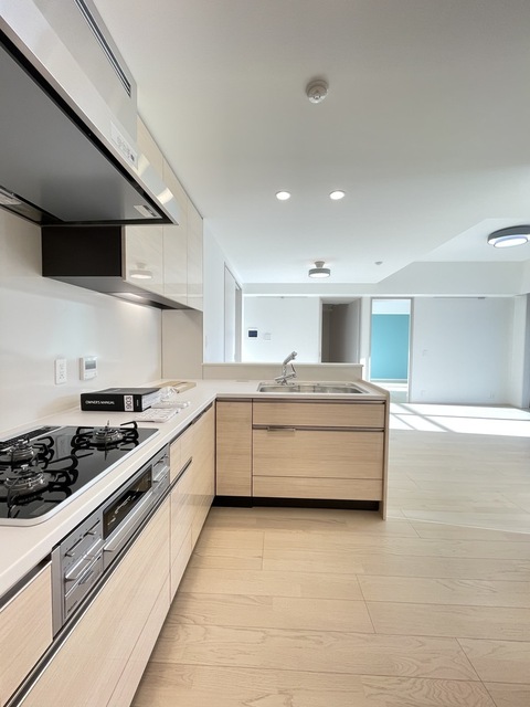 キッチン　＊ガスコンロ３口グリル付＊食洗機＊ディスポーザー＊浄水器