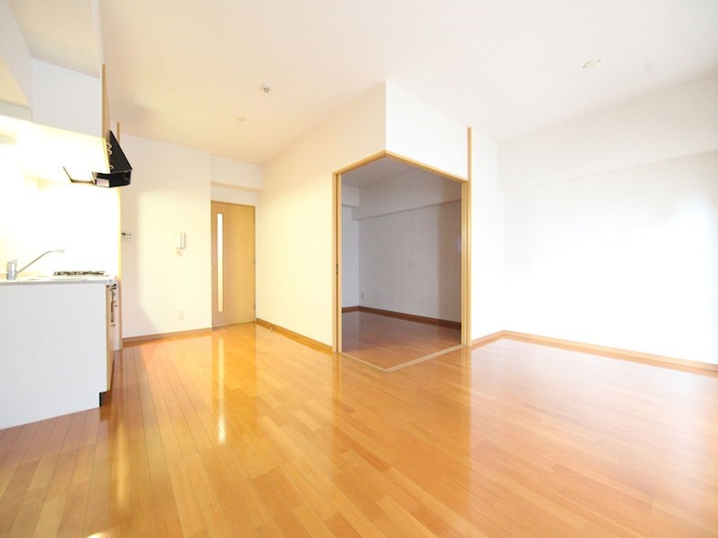 居室・リビング　ＬＤＫ15帖　エアコン付　システムキッチン　南面バルコニー