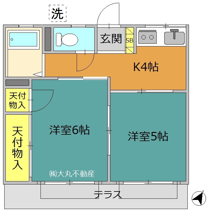 セゾンフジハイムの間取り写真