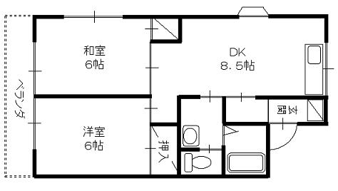 グリーンハイツの間取り