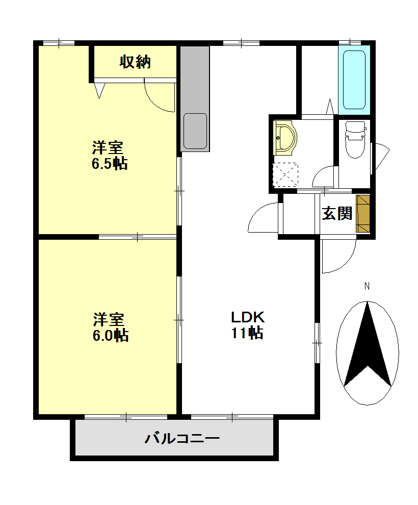 ラフォーレユタカの間取り