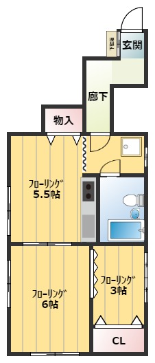 小林荘の間取り