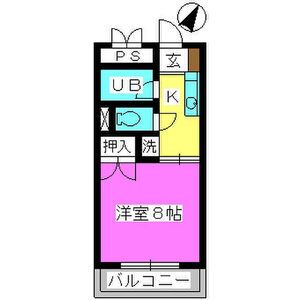 宗像市田久のマンションの間取り