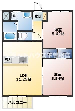 京都郡苅田町新津のマンションの間取り