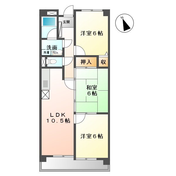 ビルド相川の間取り