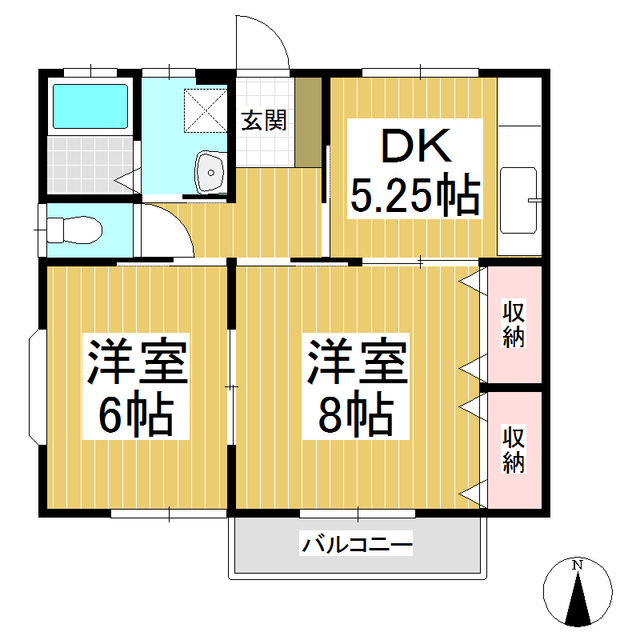 ＹＩＬ寺沢　Ａの間取り