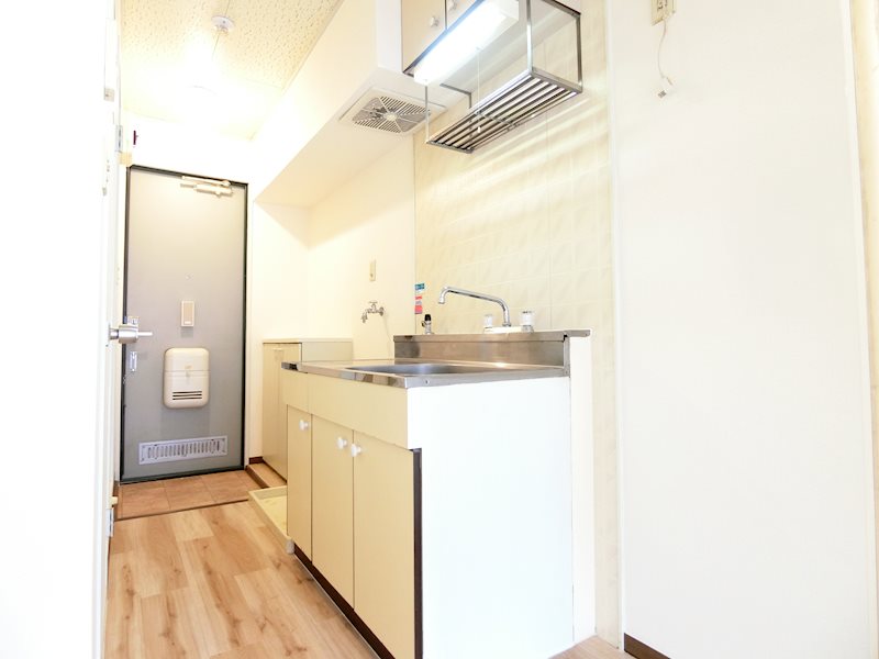 キッチン　ガスコンロ設置可能なキッチン