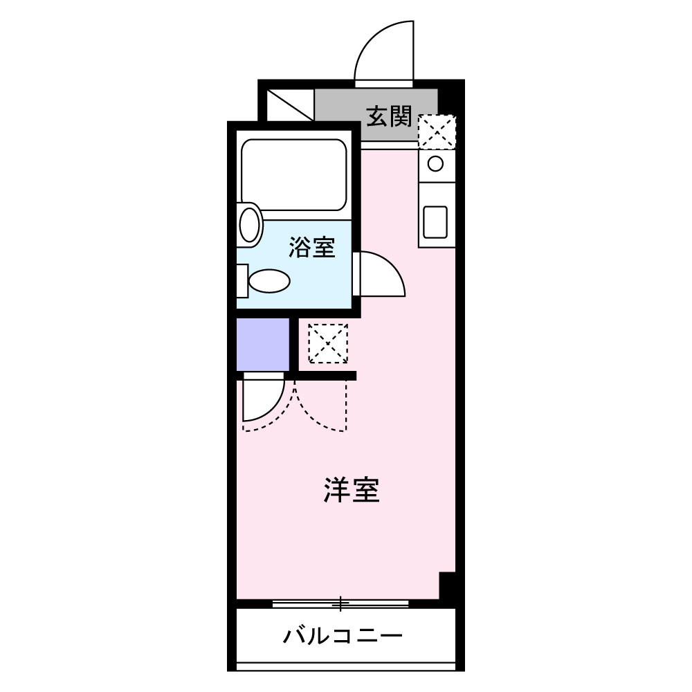 フレクション長岡の間取り