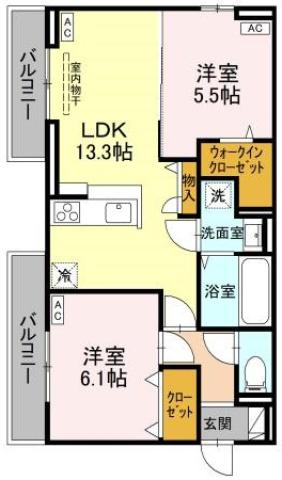 オリーヴァの間取り