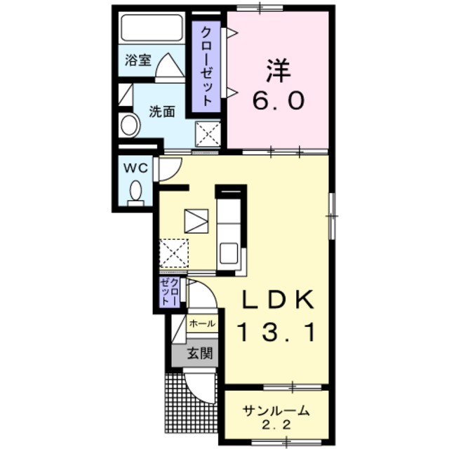 ディアコート阪南の間取り