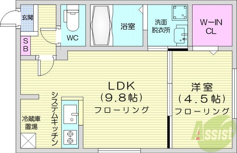 【patio豊平公園の間取り】