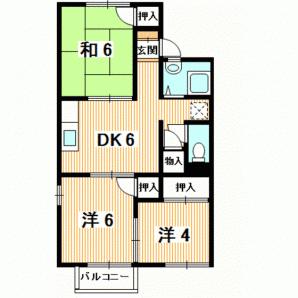 コーポ開華荘の間取り