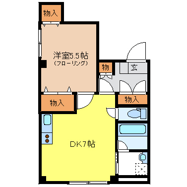 【ラポール森田の間取り】