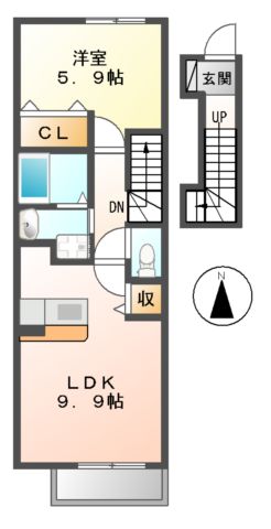 クレア　デ　メゾンの間取り