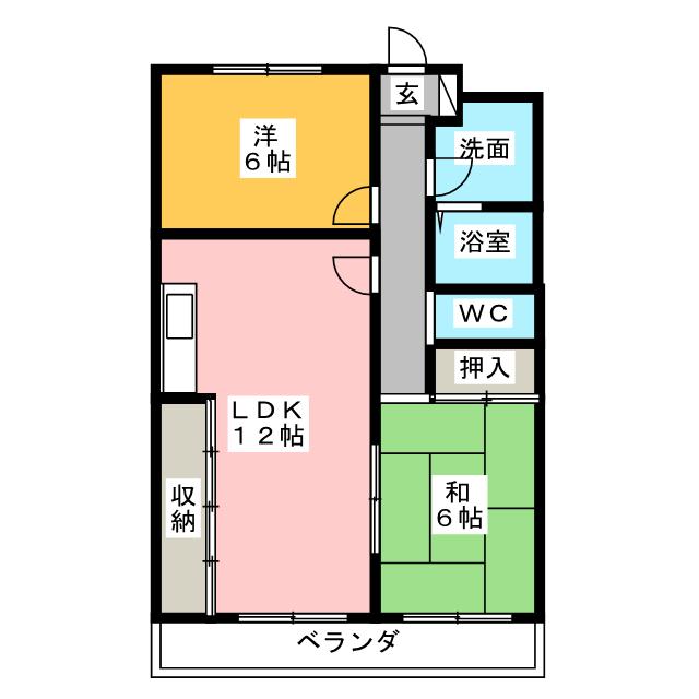 内堀マンションの間取り