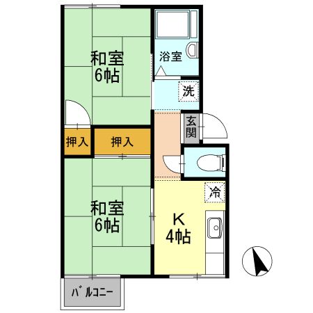 三重郡菰野町大字福村のアパートの間取り