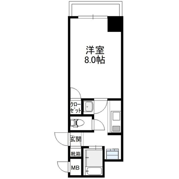 ビュークレスト大橋駅西口の間取り