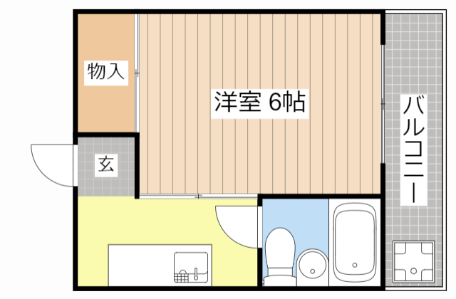 彦根市八坂町のアパートの間取り