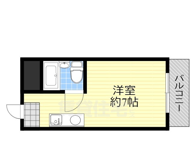 大阪市西淀川区福町のマンションの間取り