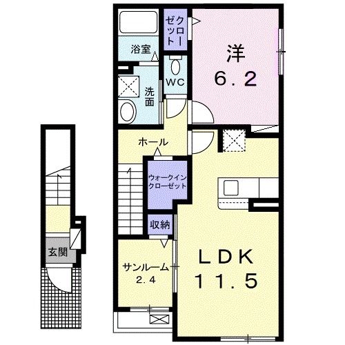 グランシャリオＭの間取り