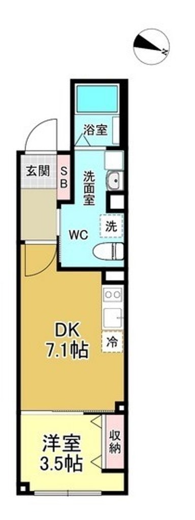 墨田区錦糸のマンションの間取り