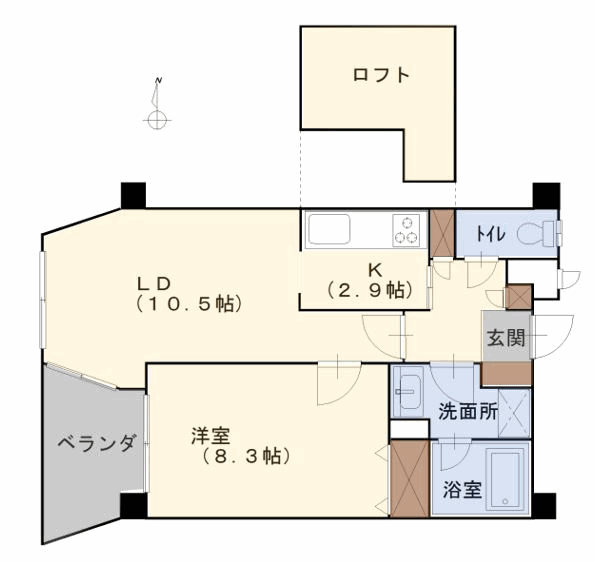 メイクスＡ棟の間取り