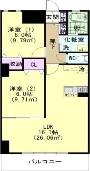 安城市相生町のマンションの間取り