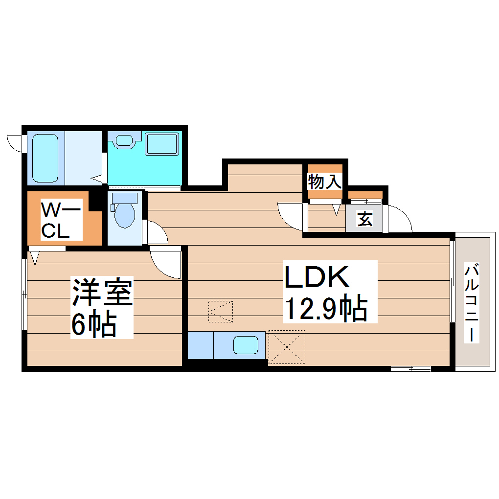 ペネトラーレ・北中山IIの間取り