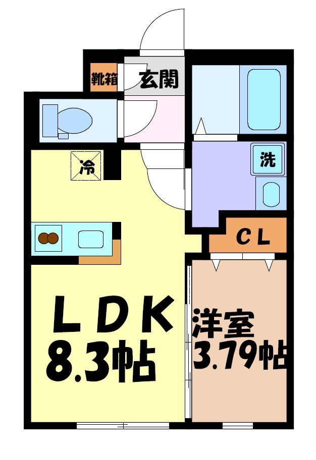 quador御器所NOIRの間取り