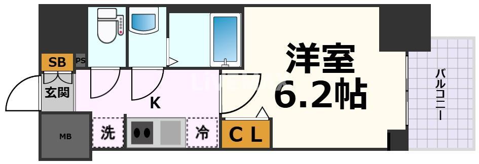 メイクスWアート浅間町の間取り