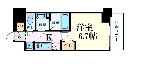 プレサンス梅田北ディアの間取り