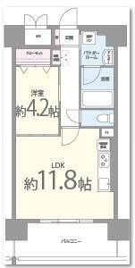 プレメント豊中の間取り