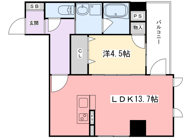 インタービレッジ船丘の間取り